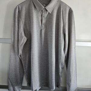 Men's Gray Long Sleeve Shirt
